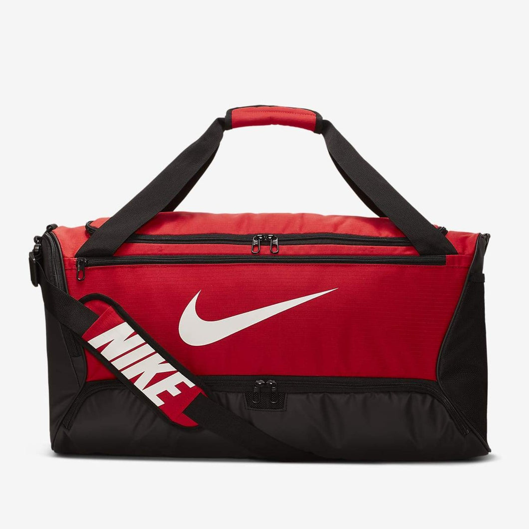 Nike Brasilia Duffel Bag (Small 41L)(Black/Red)(BA5957-657