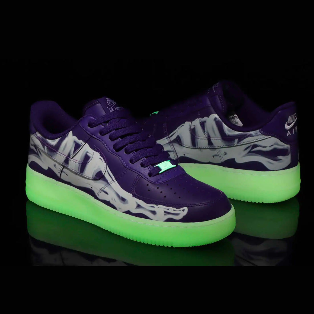 Purple Skeleton Skeletal Force Af1 Air Force Skeletal Force Nike Air